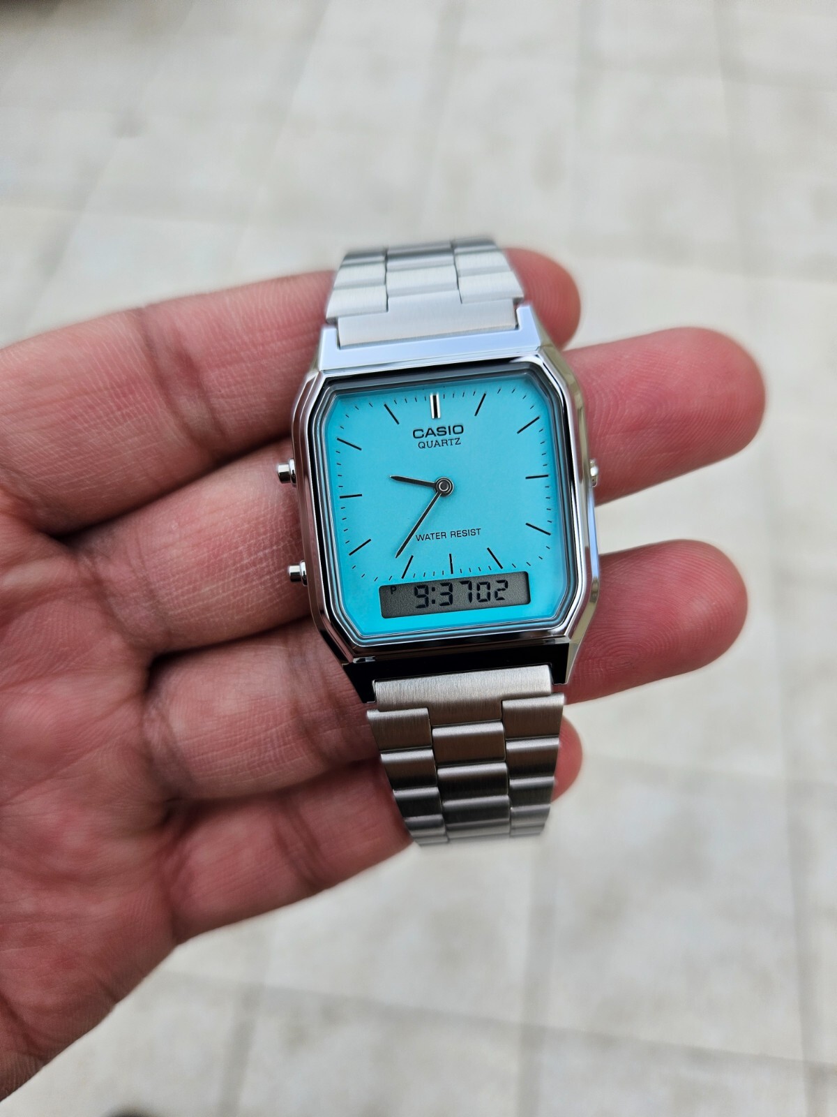Casio AQ-230 Retro Dual Time Watch - Ice Blue Color | Unisex | eBay