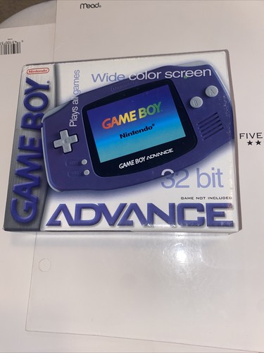 Nintendo Gameboy Advance AGB-001 Indigo GBA, Factory Sealed