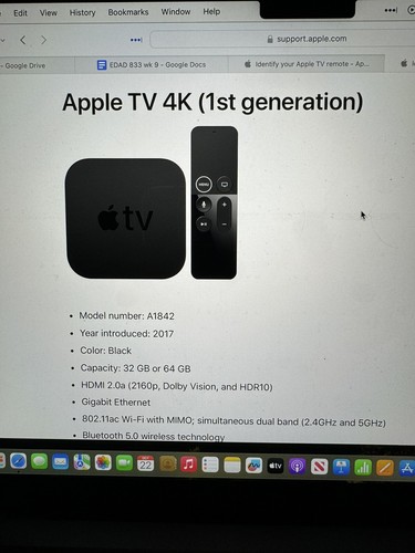Apple TV 4K 3rd Generation 64GB Black MN873LL/A | eBay