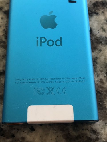 Apple iPod Nano 7th Generation 16gb MODEL A1446 BLUE | eBay