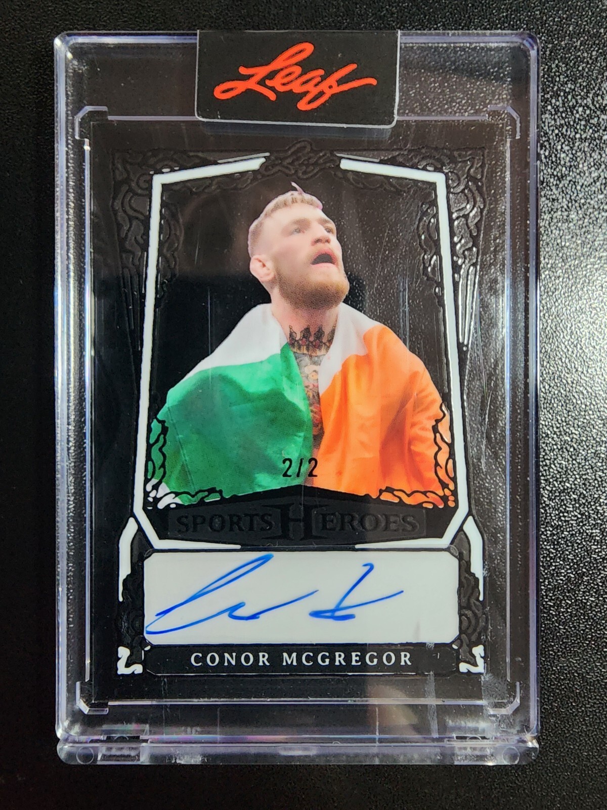 CONOR MCGREGOR 2025 Leaf Sports Heroes PURE BLACK Auto #2/2 UFC | eBay
