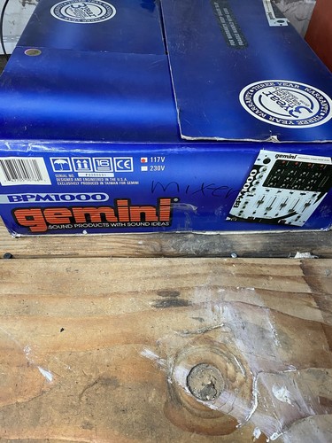 Gemini bpm-1000 Pro Stereo Pre amp Mixer 20w 115/230V | eBay