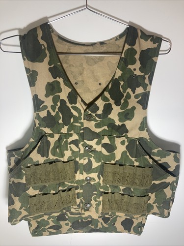 Vintage Duxbak Vest Shooting Hunting Sanforized Utica NY Duck