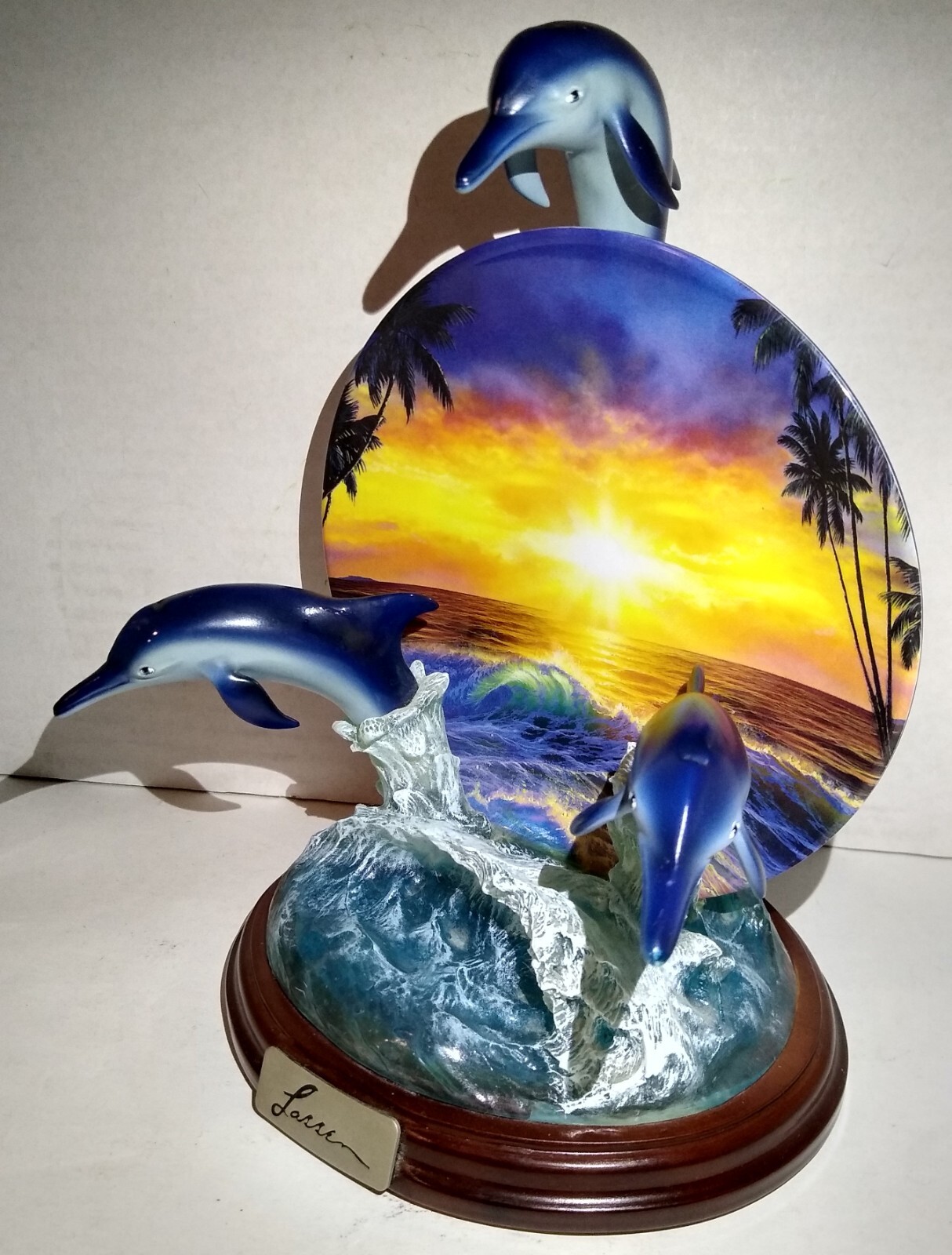 Bradford Exchange Dolphin Majesty 1st Issue Bradex Plate Display