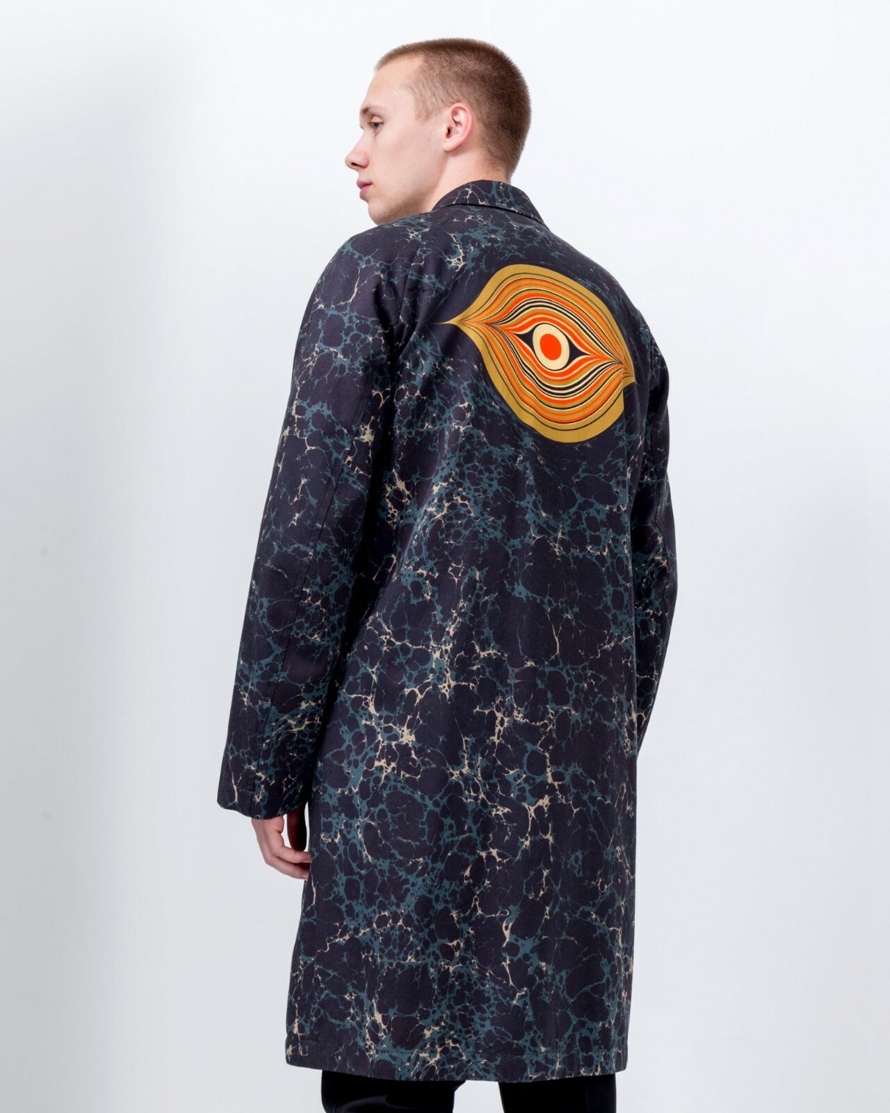 Dries Van Noten 18aw マーブル柄アノラック