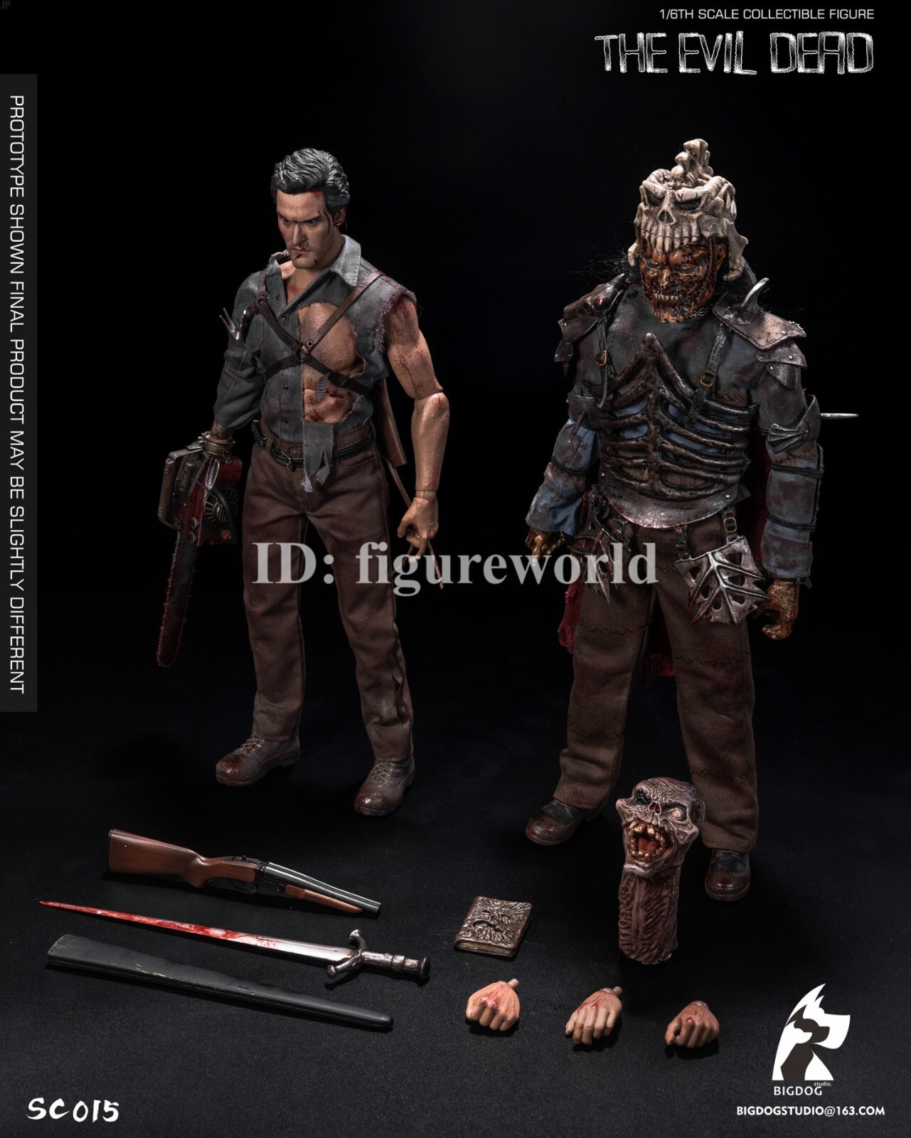 Pre-order BIGDOG STUDIO SC015 1/6 The Evil Dead Ash Action Figure