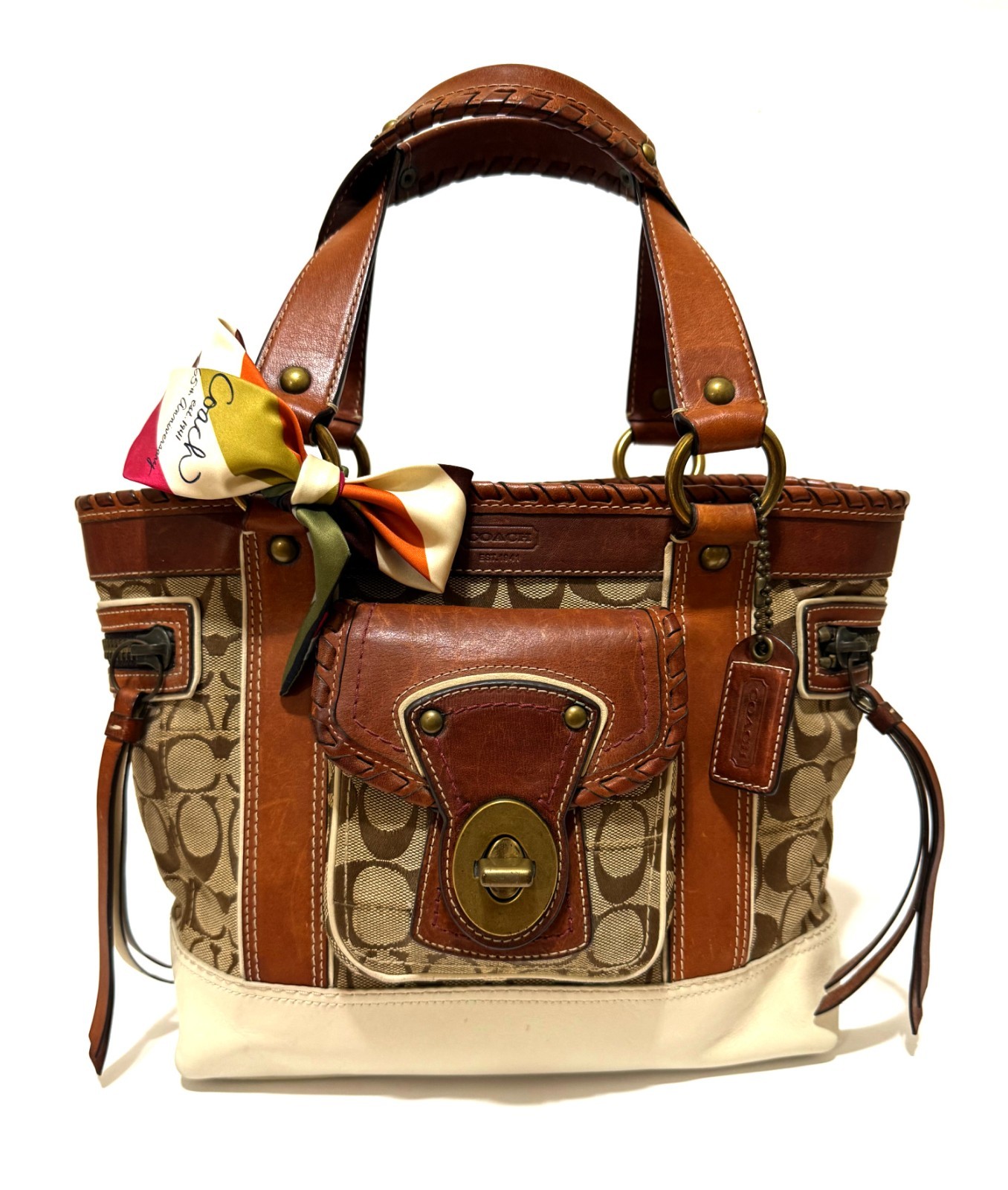 RARE Y2K Coach Ltd Ed 65th Anniversary Legacy C Tote Bag Purse