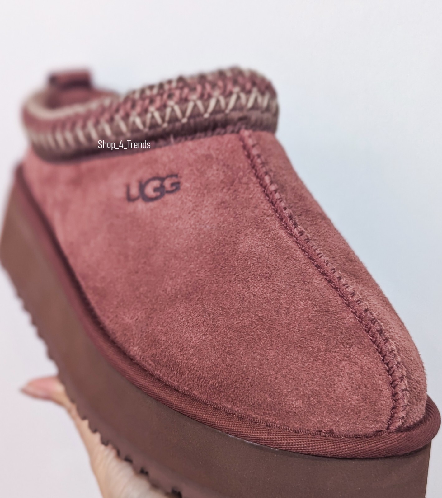 New Women's Shoes 100% UGG Brand Braid Tazz Platform Slippers