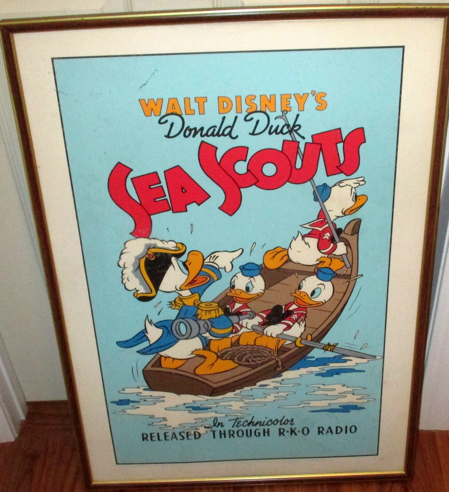Walt Disney's Donald Duck Sea Scouts Serigraph Litho Poster | eBay