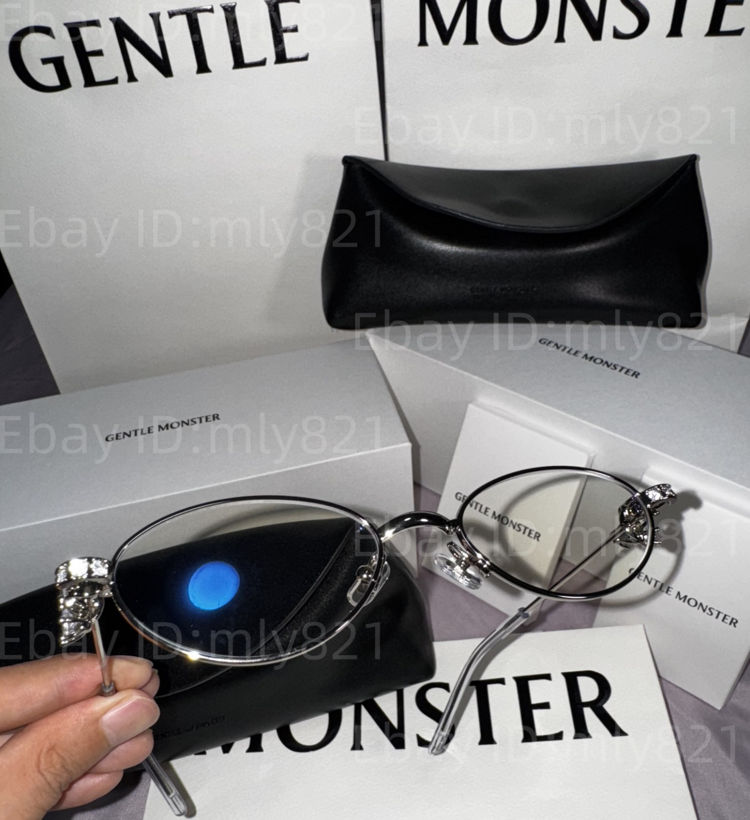 GentleMonster Sunglasses Jewelry - Carat 02 Silver Frame Clear