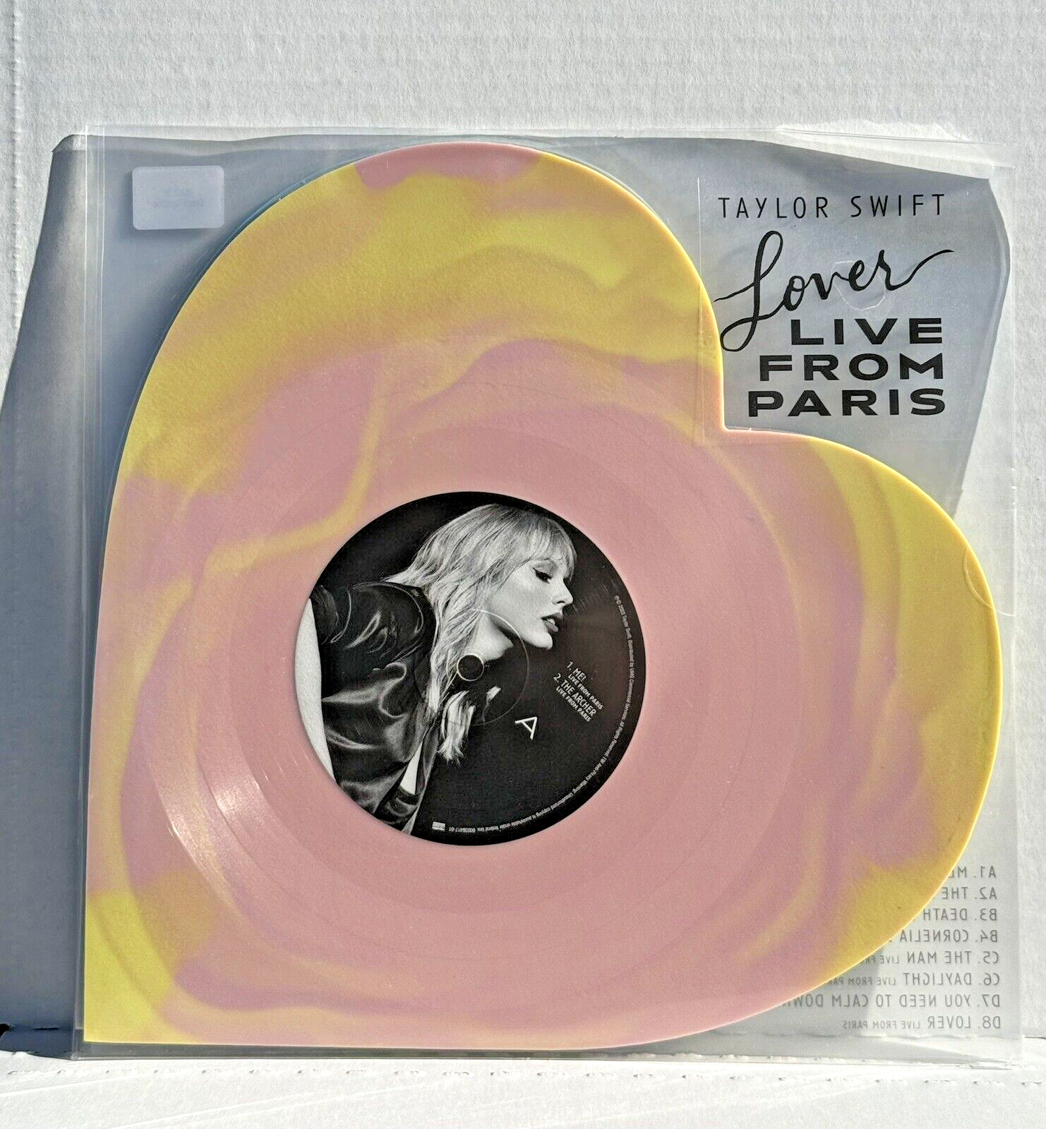 💗 Taylor Swift Lover Live From Paris Heart Shaped Vinyl - 2025