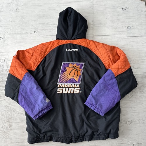 Vintage Distressed 90s NBA Phoenix Suns Starter Full Zip Hooded