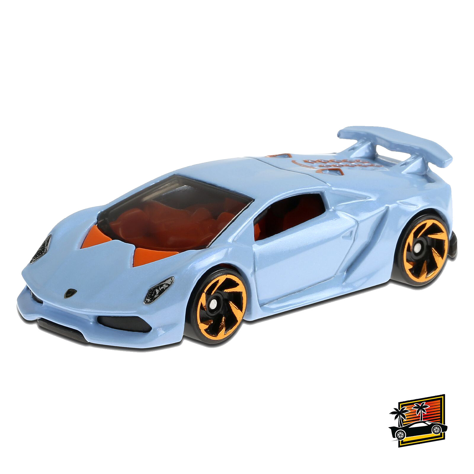 Hot Wheels Blue Lamborghini Sesto Elemento Kids Diecast Model Toy