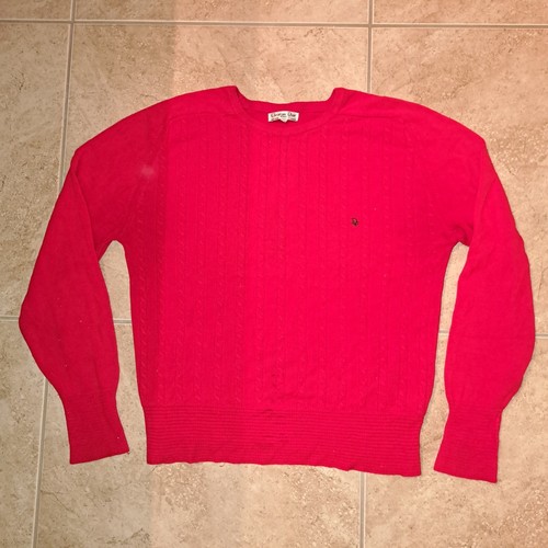 Vintage Christian Dior Women 100% Acrylic Sweater L Made In USA