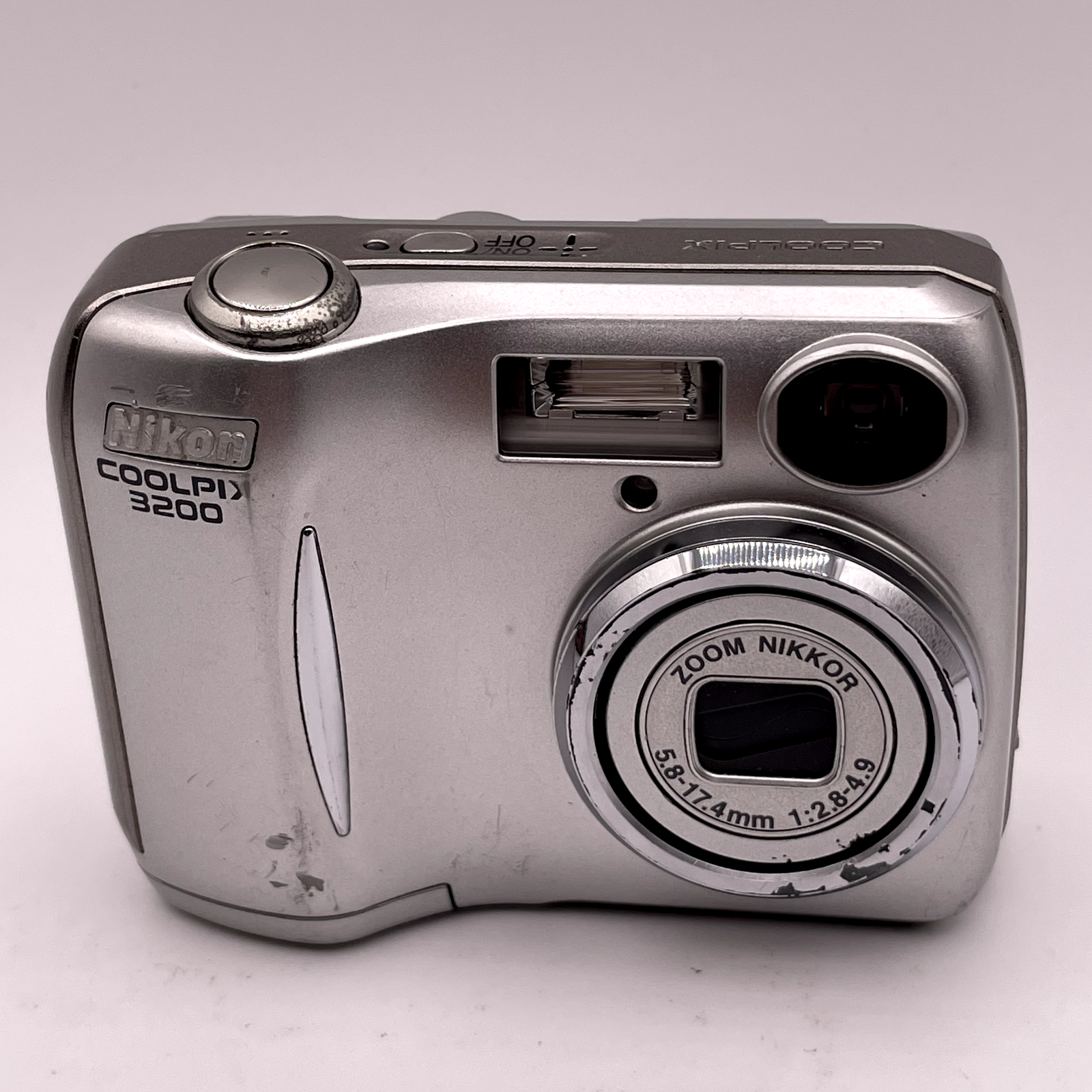 Nikon COOLPIX 3200 3.2MP Digital Camera – Silver – Does Not Turn