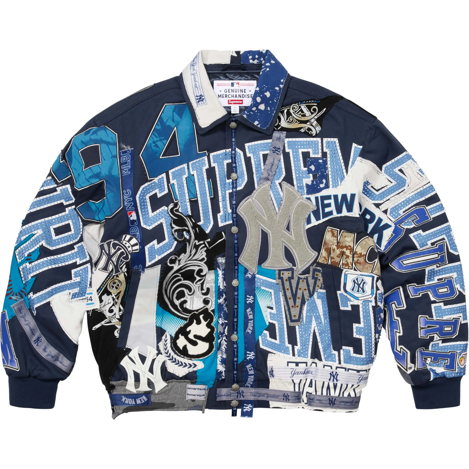 Supreme Jeff Hamilton New York Yankees Varsity Jacket | eBay