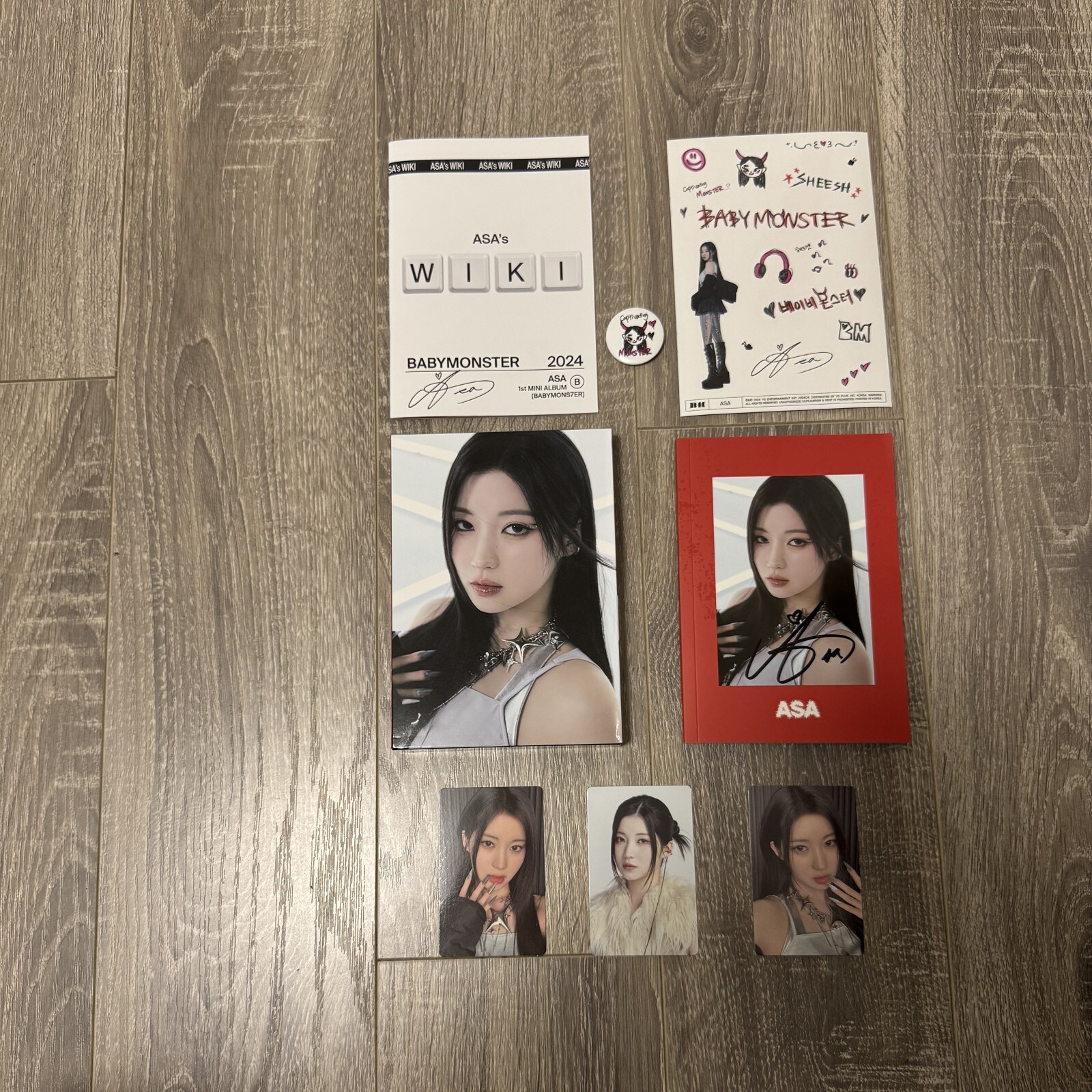 BABYMONSTER ASA BABYMONS7ER Autographed CD+Photobook+Photocard YG