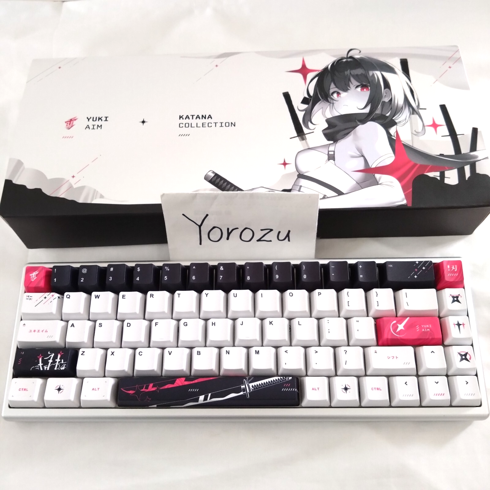USED YUKI AIM Polar 65 KATANA Collection Keyboard AS-KB165WHUS
