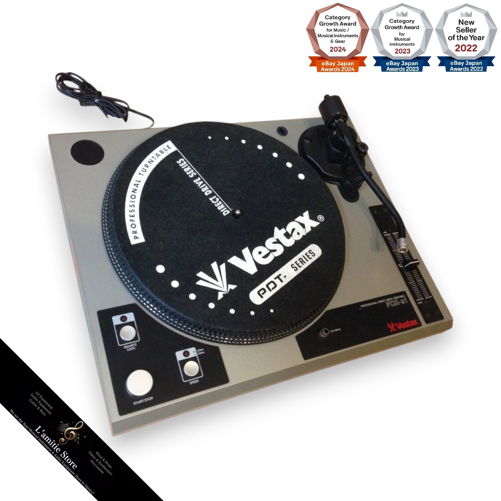 Vestax PDX-a1 DJ Turntable Analog Record Player Direct Drive PDXA1