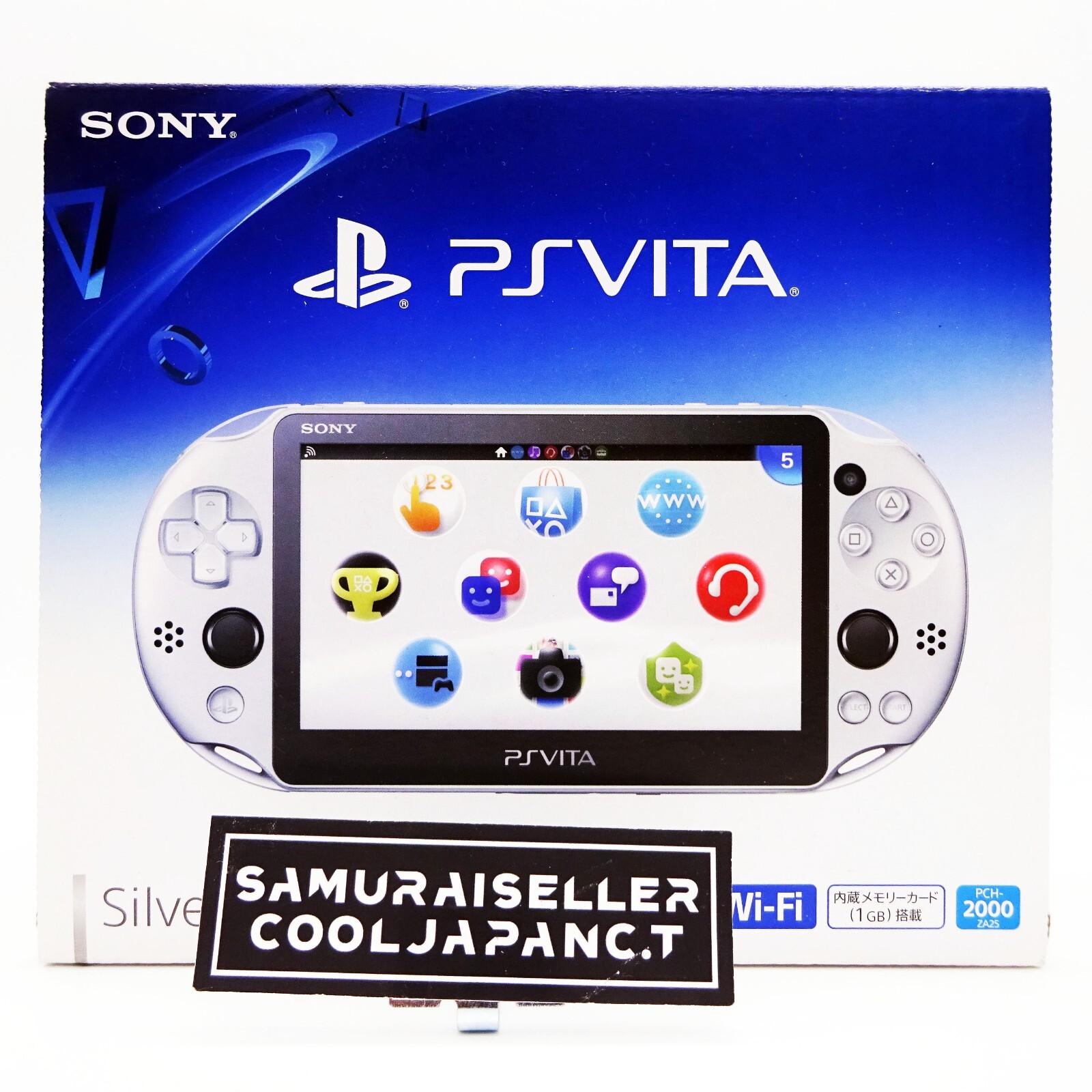 SONY PlayStation PS Vita Wi-Fi Model Silver Game Console PCH-2000