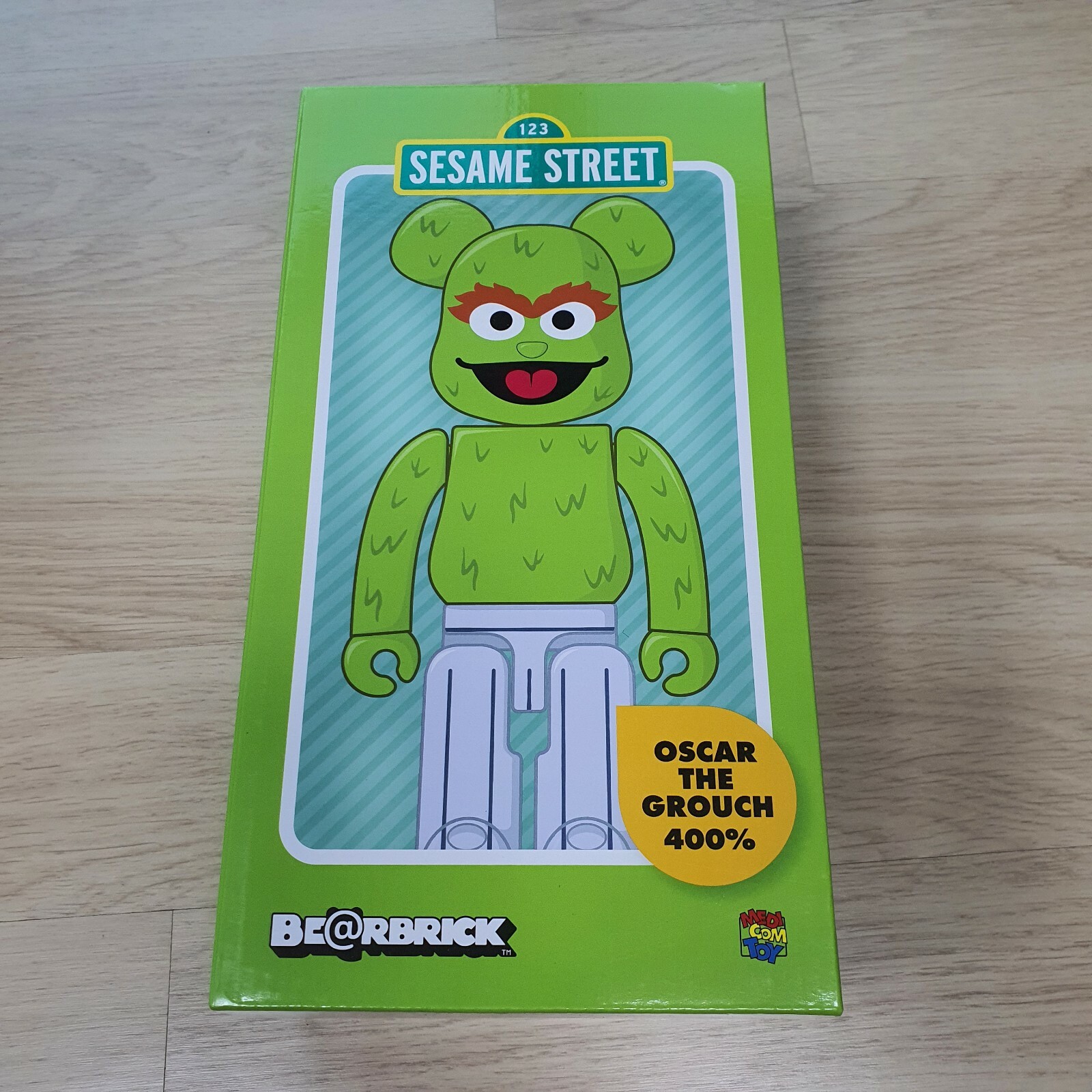 Bearbrick Oscar The Grouch Seasame Street 400% Medicom Toy Be