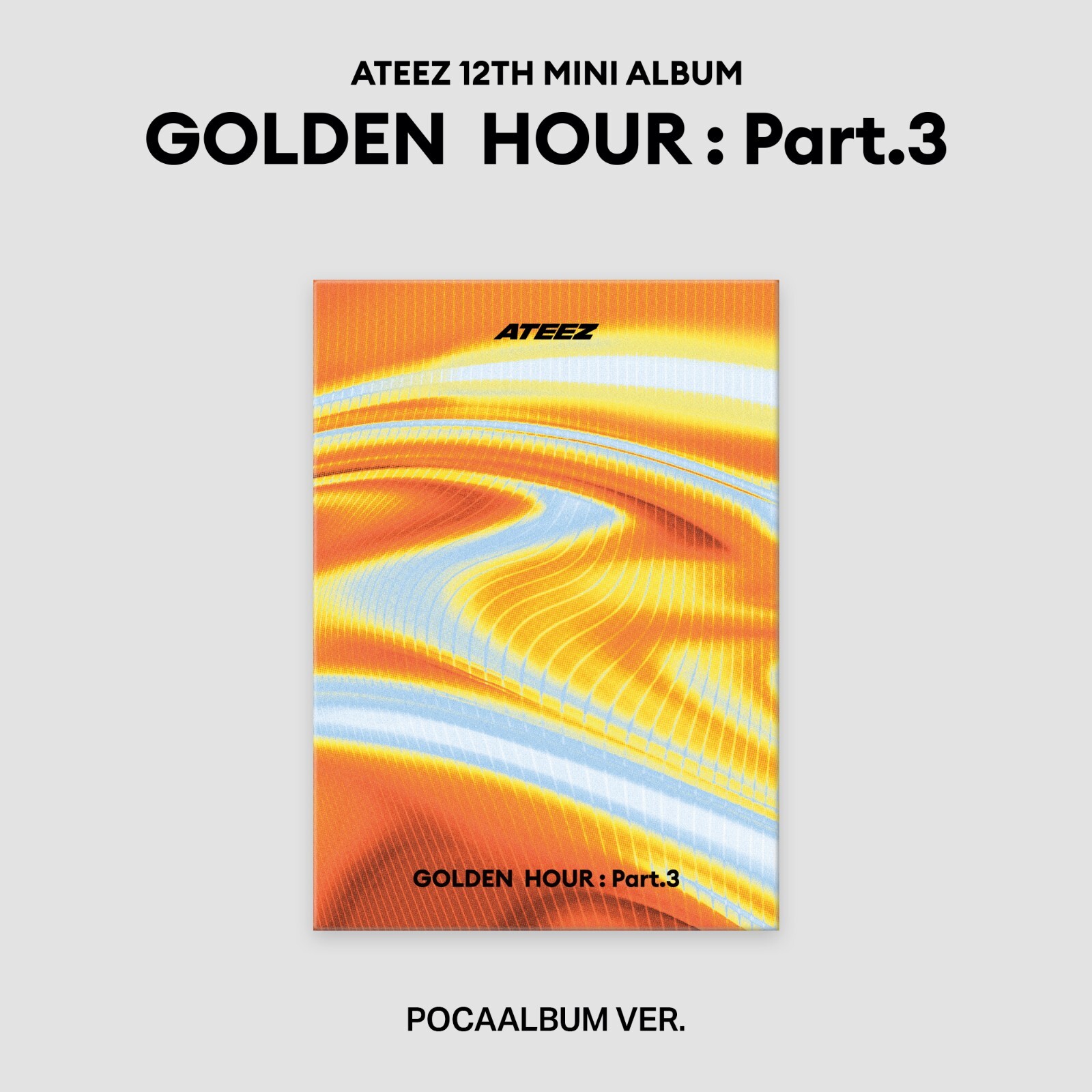 ATEEZ 12th Mini Album GOLDEN HOUR : Part.3 POCA Ver. QR Card+P