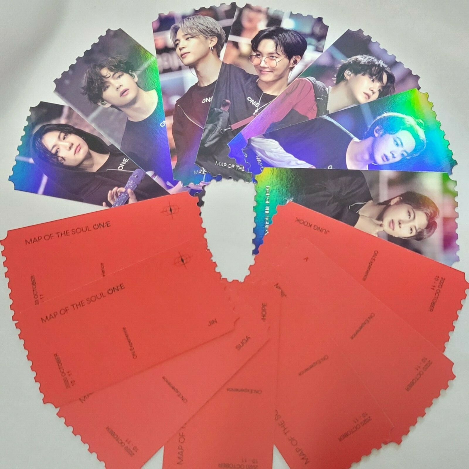 BTS MAP OF THE SOUL ON:E DVD Official hologram photo ticket | eBay