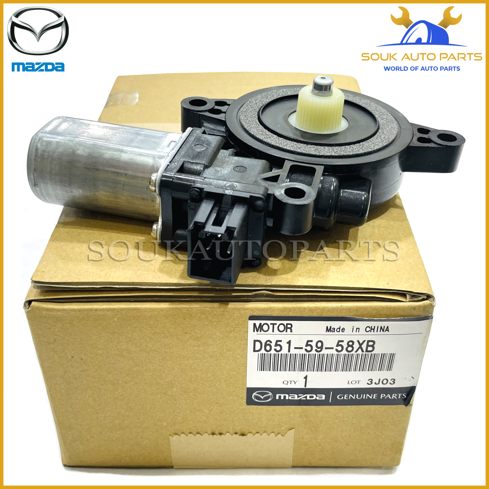 D651-59-58XB Mazda Genuine DRIVER FRONT WINDOW MOTOR D6515958XB