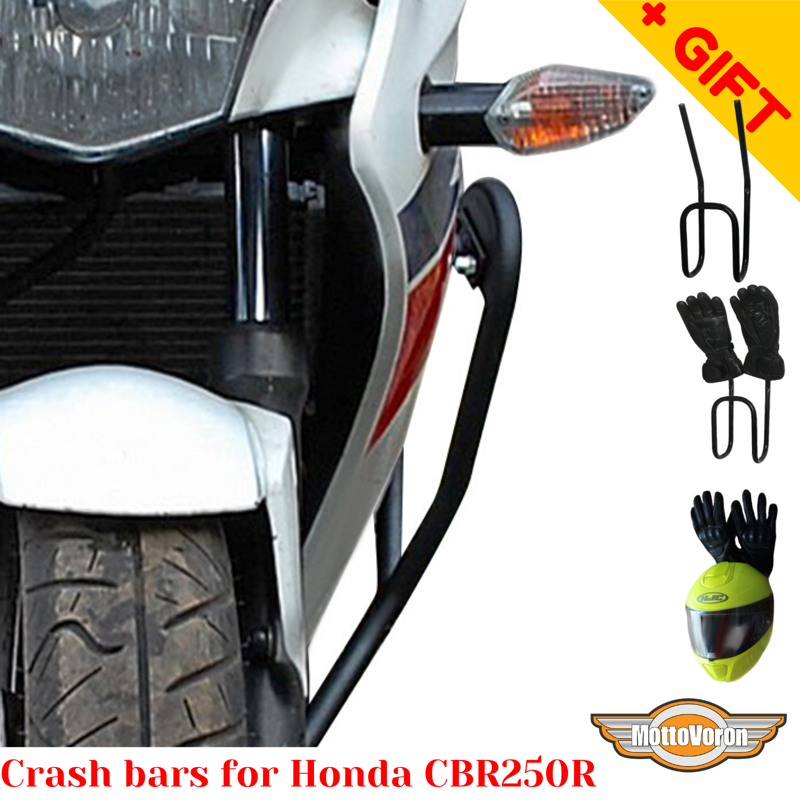 For Honda CBR250R engine guard CBR 250R crash bars, Bonus | eBay