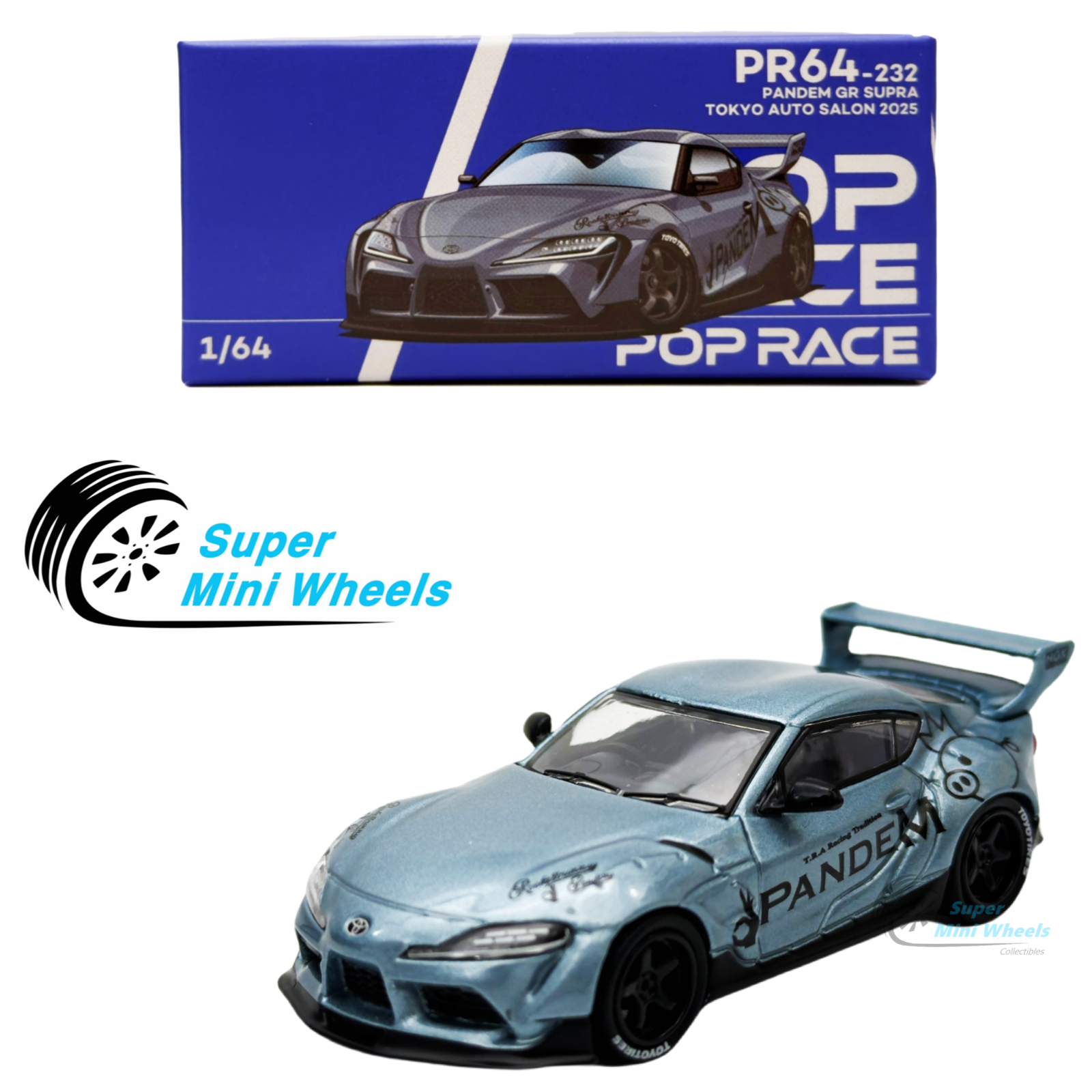 Pop Race 1:64 Pandem GR Supra Tokyo Auto Salon 2025 PR64-232 | eBay