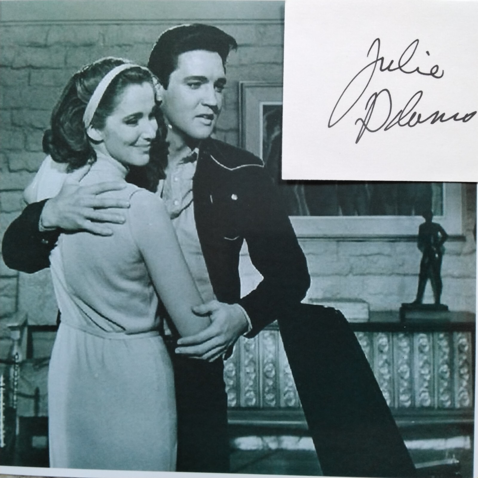 Julie Adams SIGNED Card Photo 50s Movie TV Actress Creature Black
