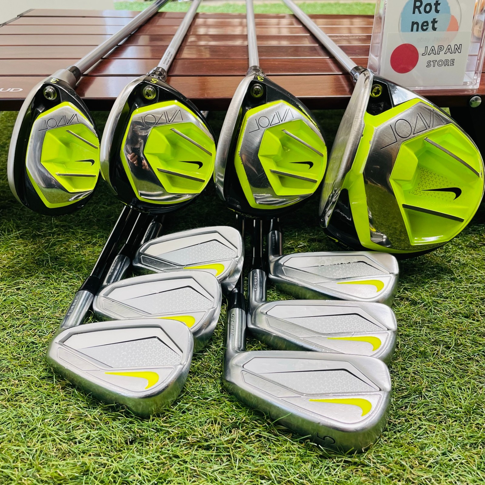 NIKE VAPOR Wood 1w 3w 5w 3hy Vapor Speed Iron 5-P 9Pics set Flex S