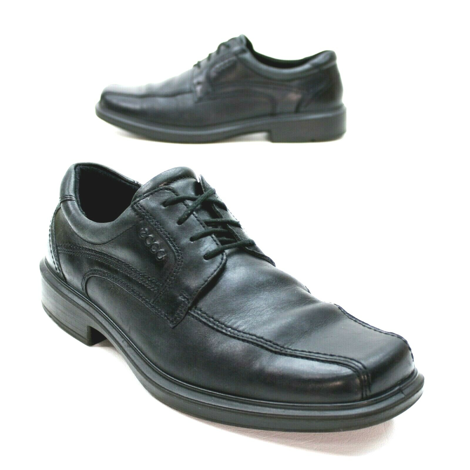 ecco Men's Men's 43 (9-9.5) Helsinki Black Leather Bicycle Toe