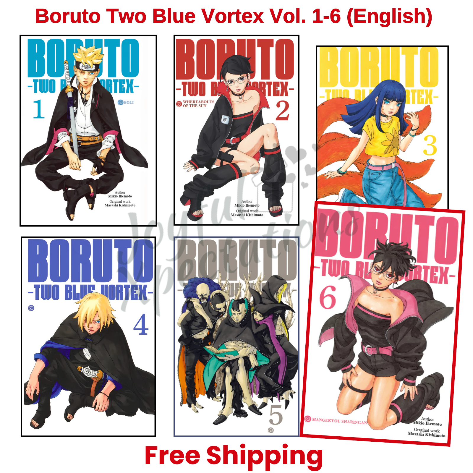 Boruto: Two Blue Vortex Manga Vol 1-6 SINGLE/FULL SET English