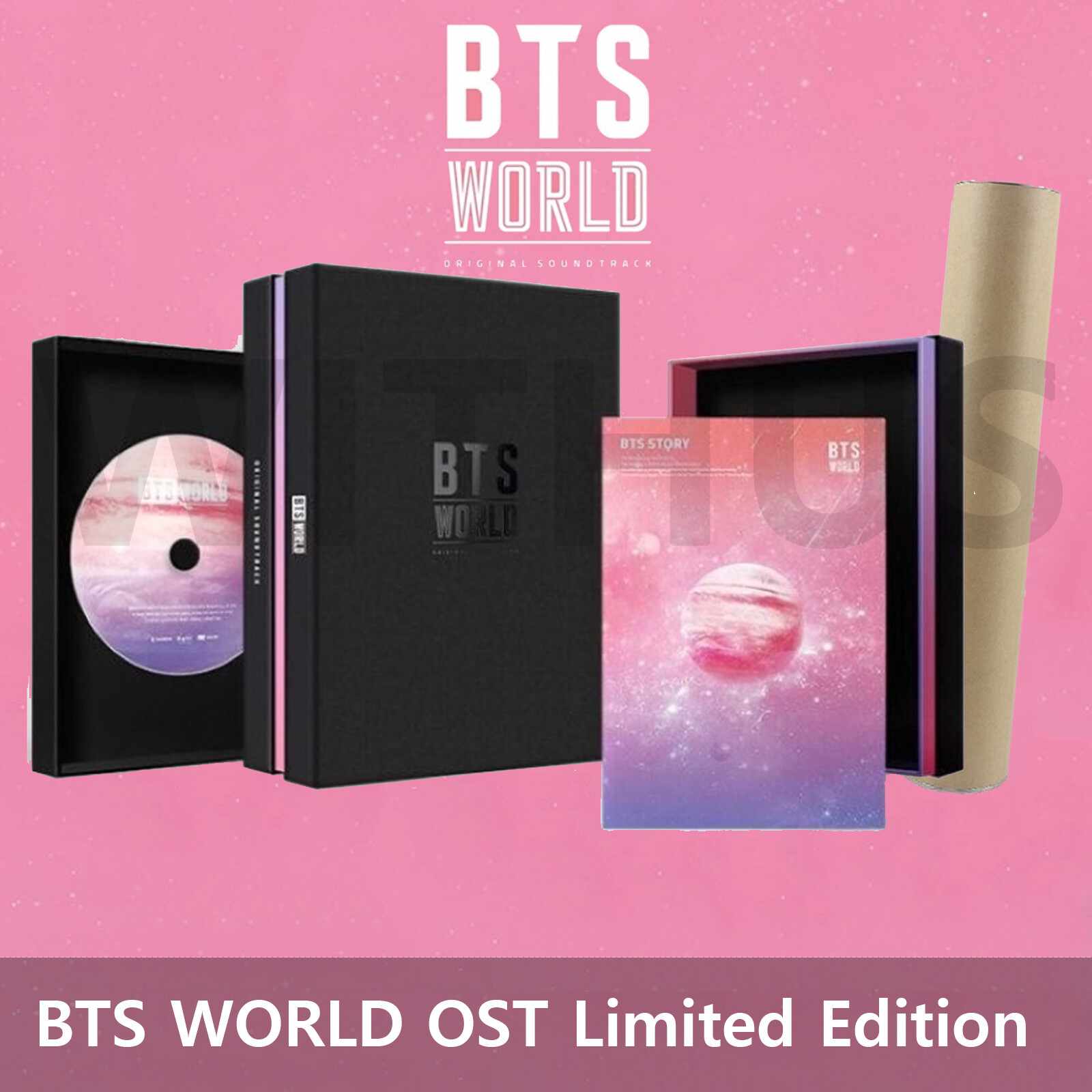 BTS WORLD OST Limited Edition Album Poster Full Package Factory