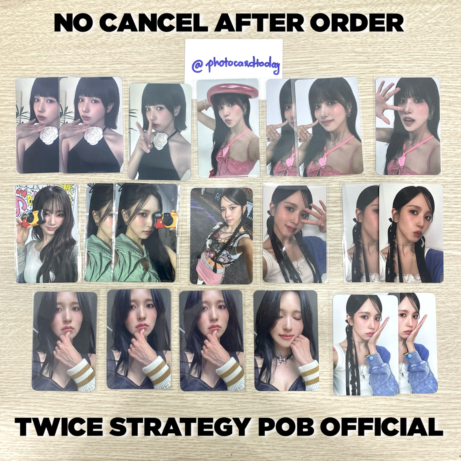 TWICE 14TH MINI ALBUM STRATEGY PRE-ORDER POB EVENT PHOTOCARD