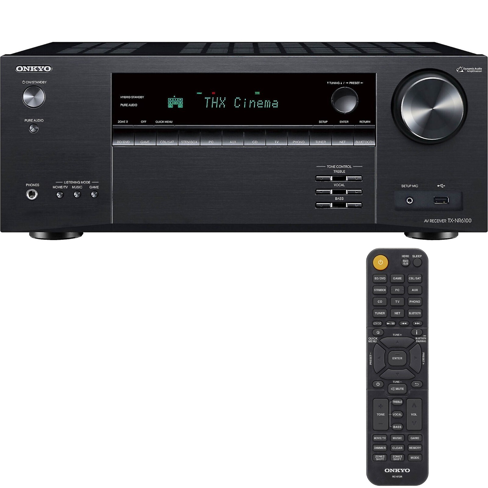 Onkyo TX-NR6100 7.2 Channel THX Certified Network AV Receiver