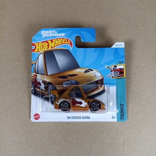 Hot Wheels '94 Toyota Supra Tooned 224 Fast And Furious Short Card