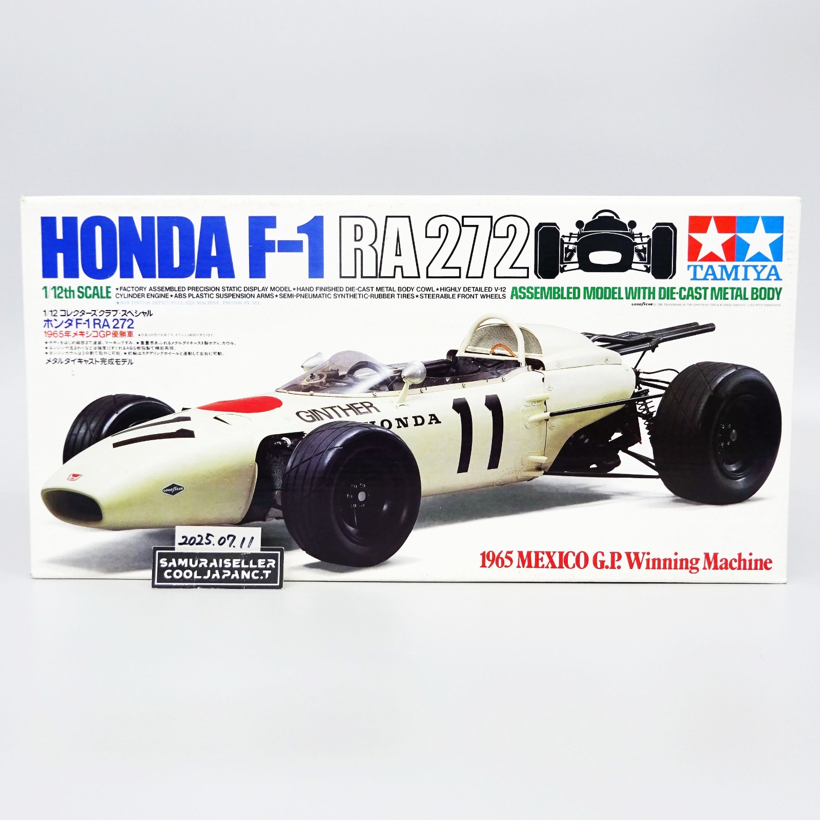 Tamiya 1/12 Collector's Club Honda F-1 RA272 1965 Mexico GP Winner
