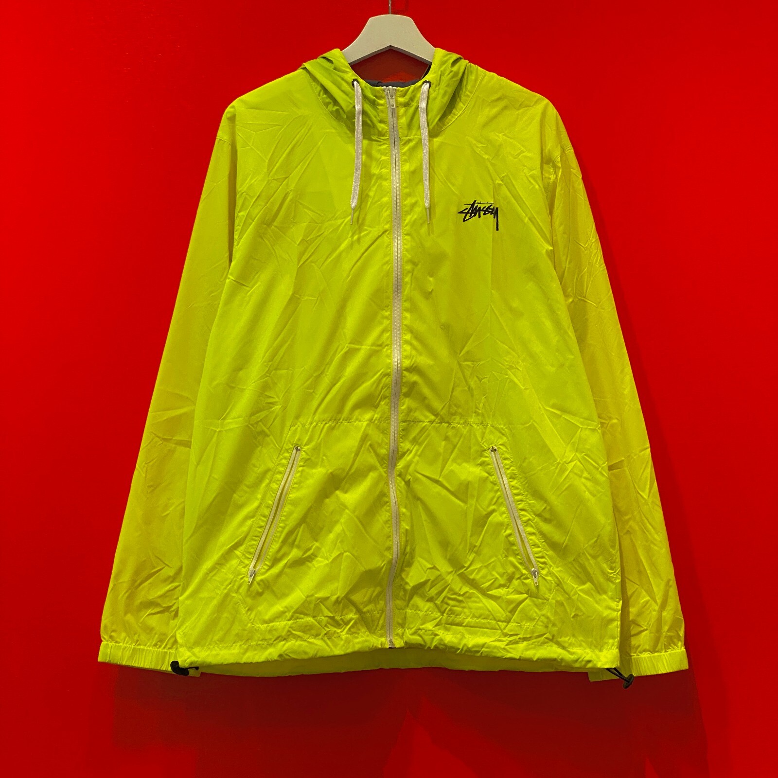 STUSSY NYLON STOCK JACKET NEON YELLOW | eBay