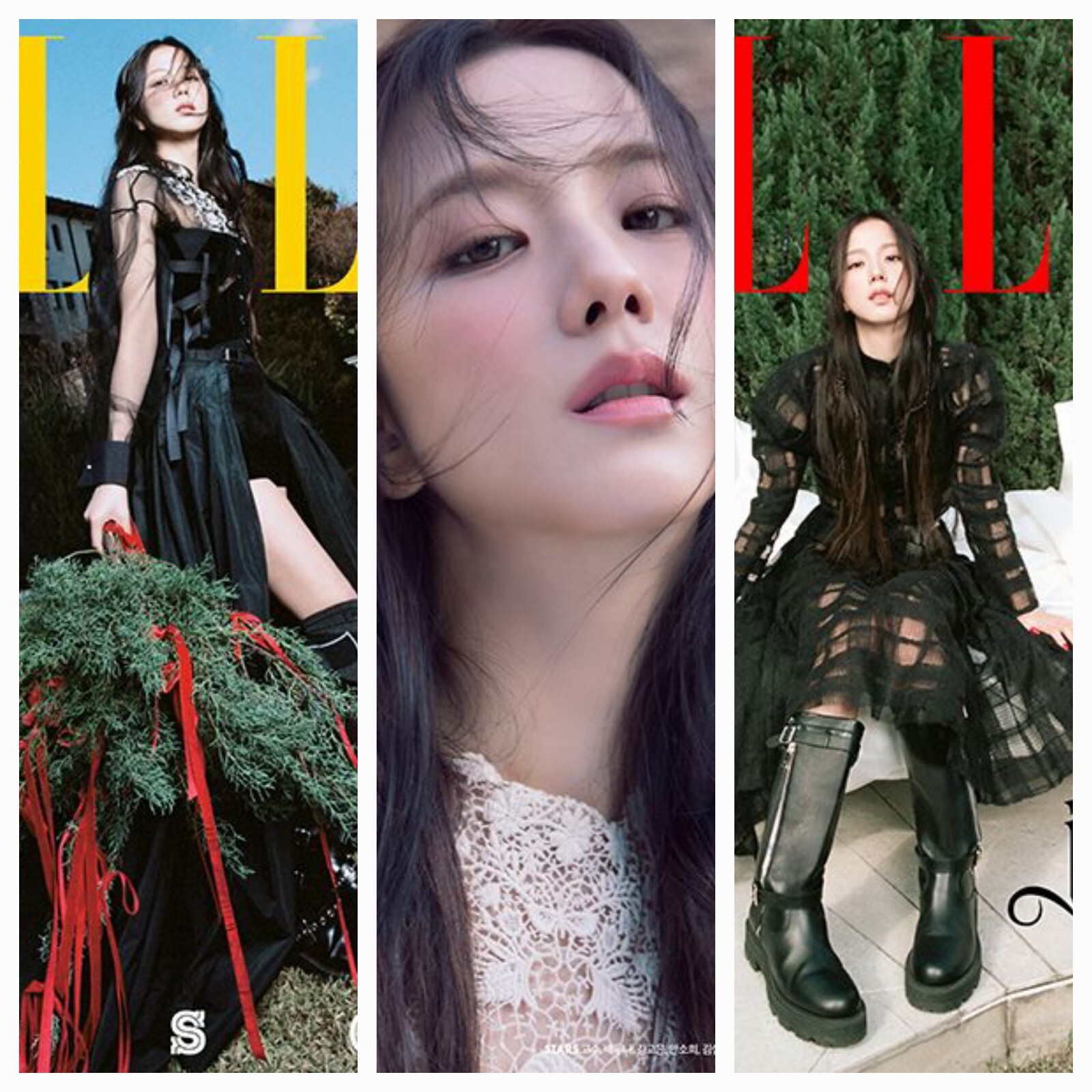 BLACKPINK JISOO ELLE Korea 2024.12 December Cover Whole Magazine