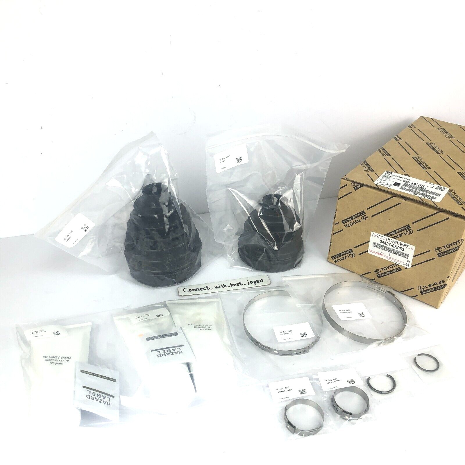 TOYOTA GENUINE BOOT KIT FRONT DRIVE SHAFT IN & OUTBOARD RH/LH