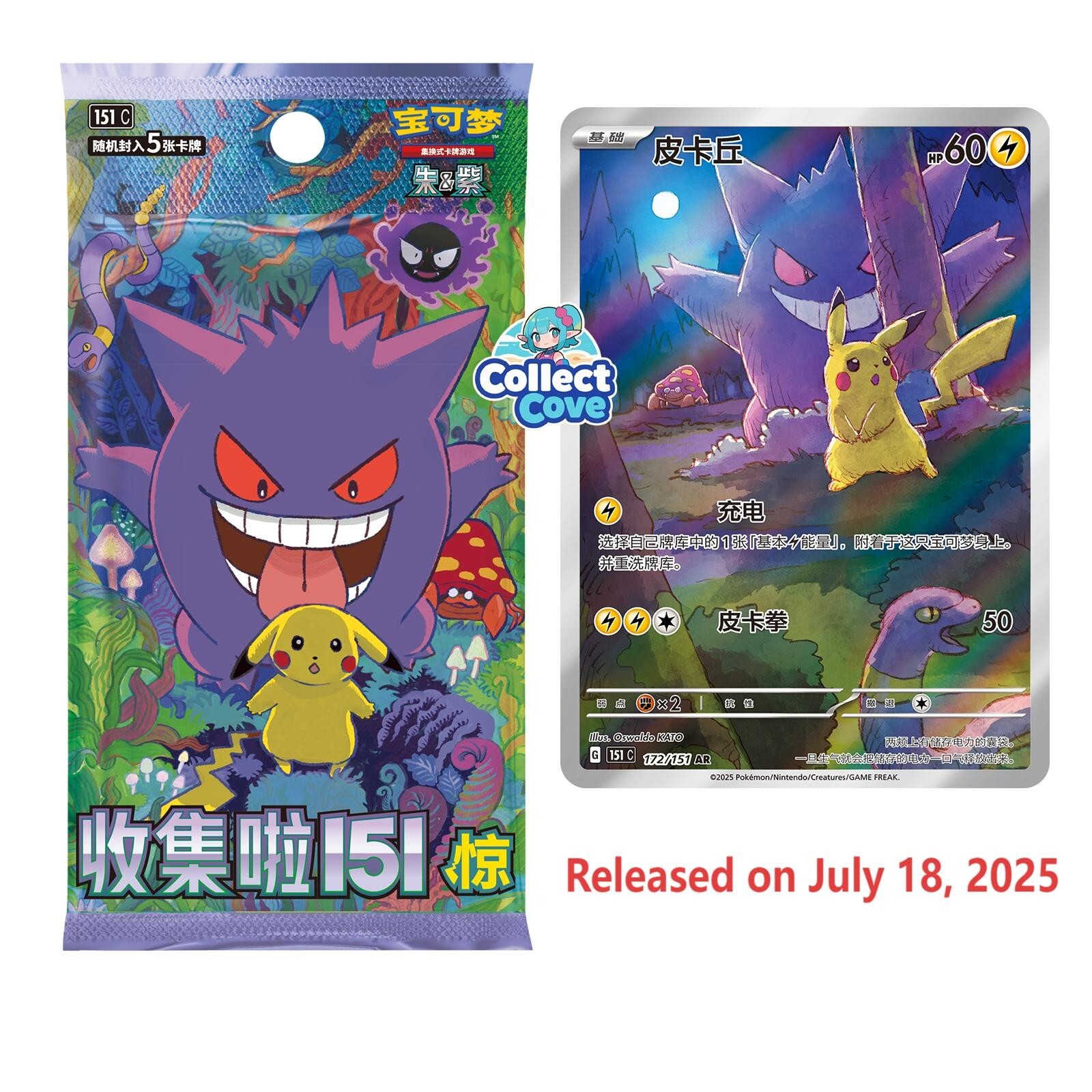 IN STOCK）Pokemon TCG Chinese Collect 151 Surprise Slim Sealed Box