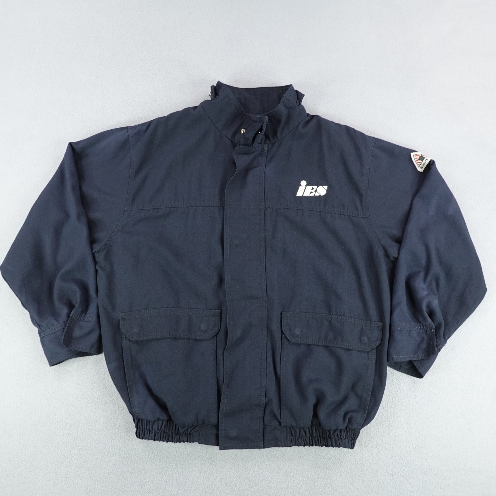 Bulwark Jacket Men XL Navy Blue FR Flame Resistant Utility Work