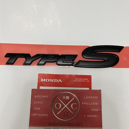 Genuine OEM Honda S2000 Type S Rear Emblem BLACK Badge 00-09 JDM