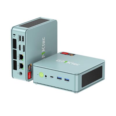 GMKtec Mini PC AMD Ryzen 7 5700U Windows 11 Pro Dual NIC 2.5G