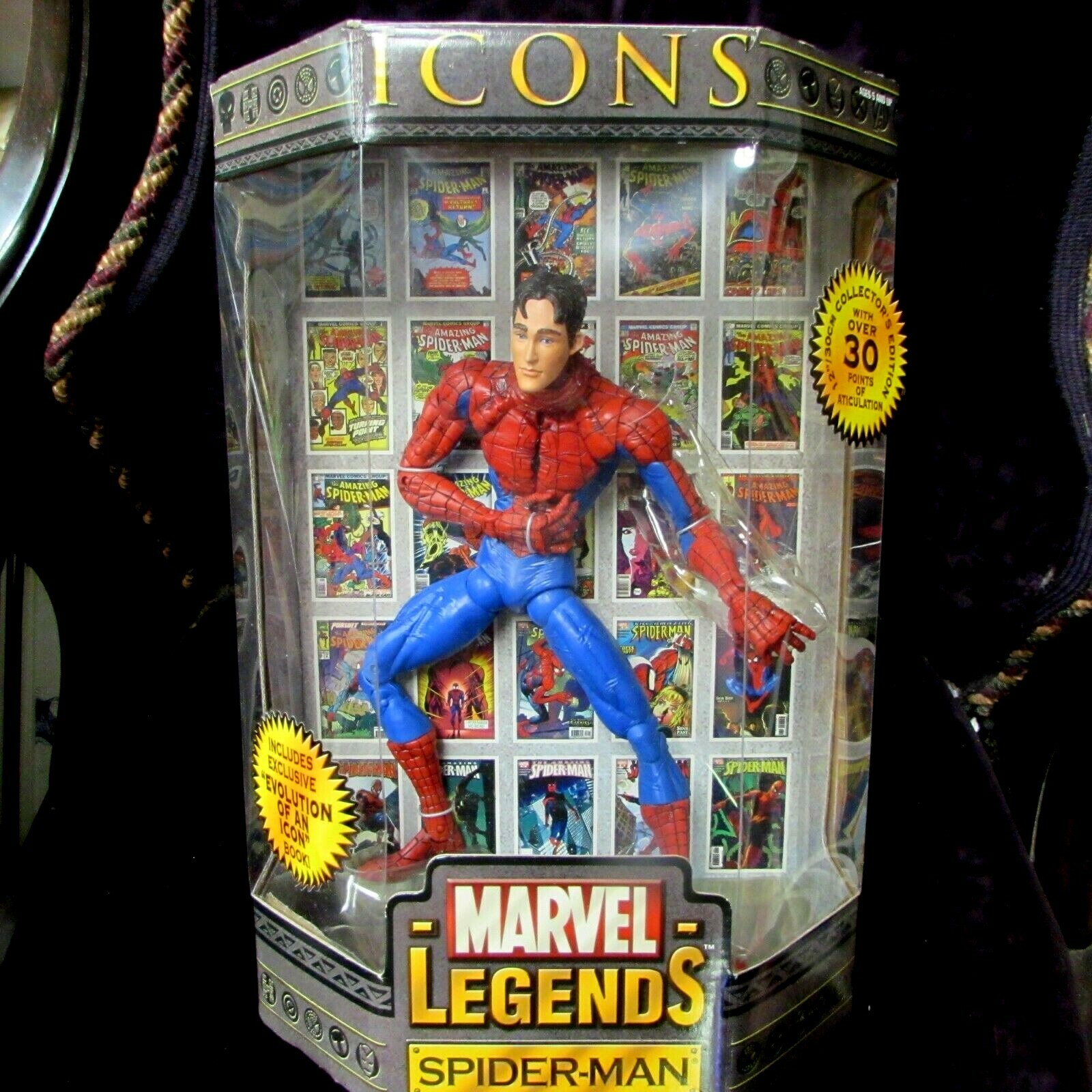 2006 ICONS MARVEL LEGEND'S - SPIDER-MAN UNMASKED - TOY BIZ