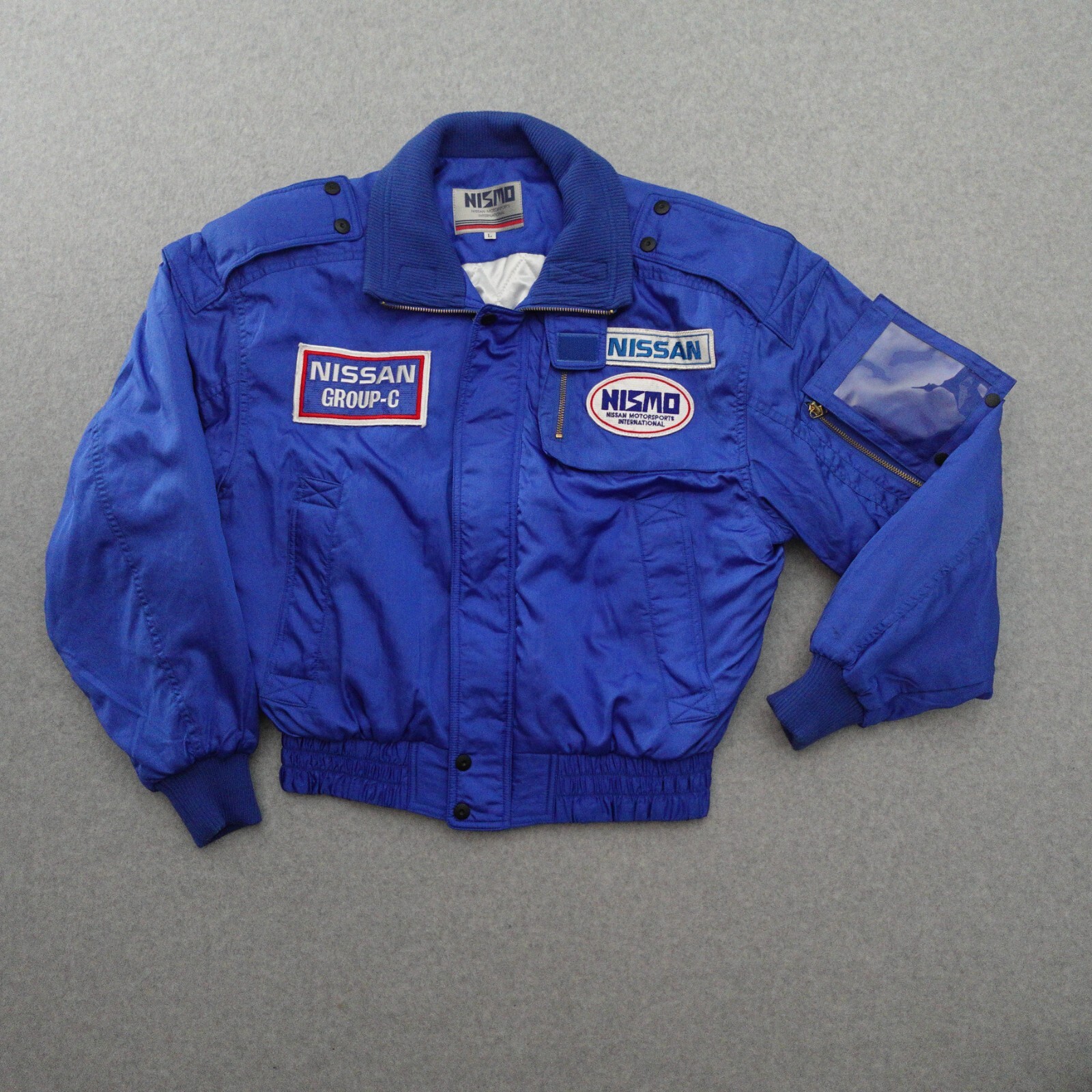 NISSAN NISMO Group C Nylon Jacket L Blue Motorsports International