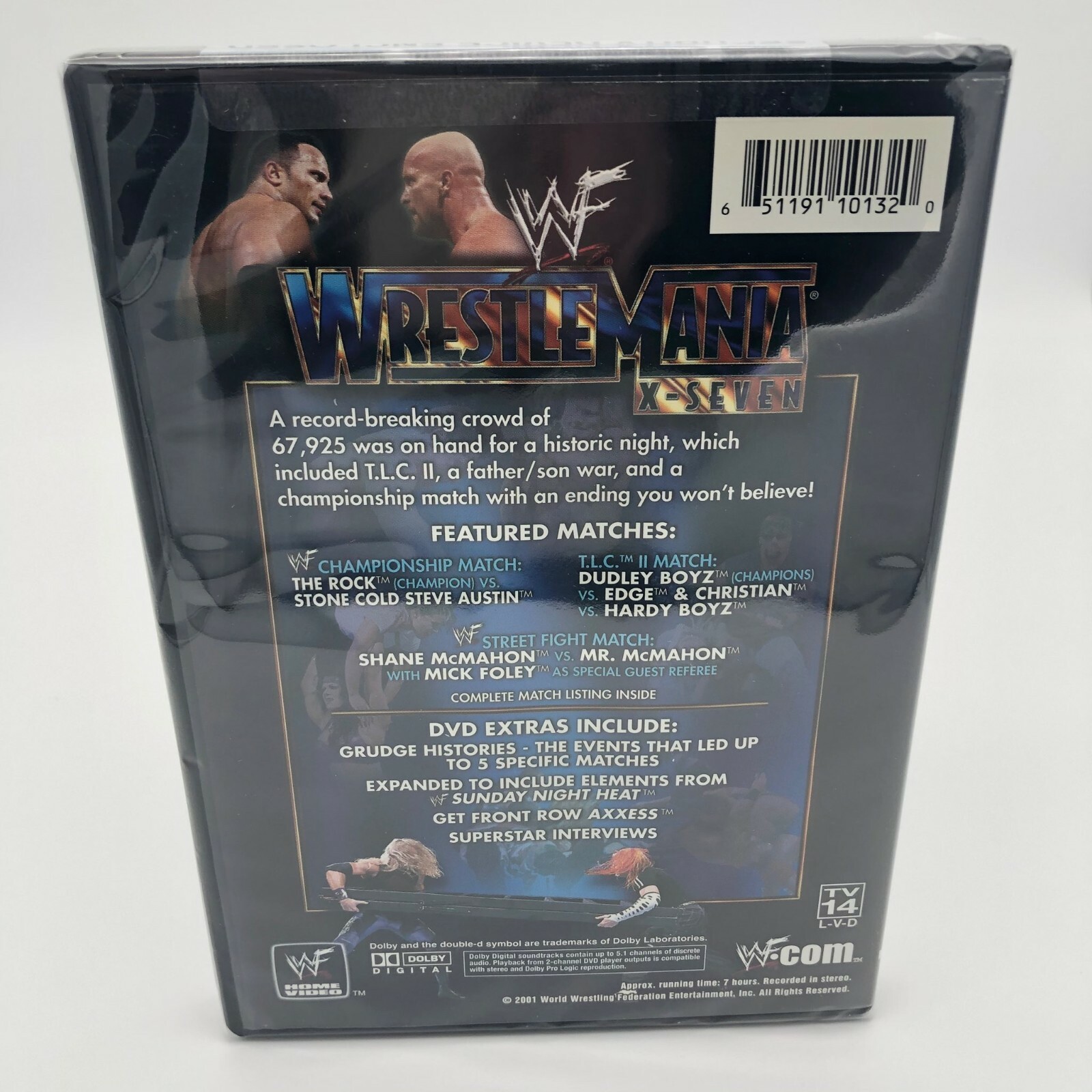 WWF - WrestleMania X-Seven (DVD, 2001, 2-Disc Set) 651191101320 | eBay