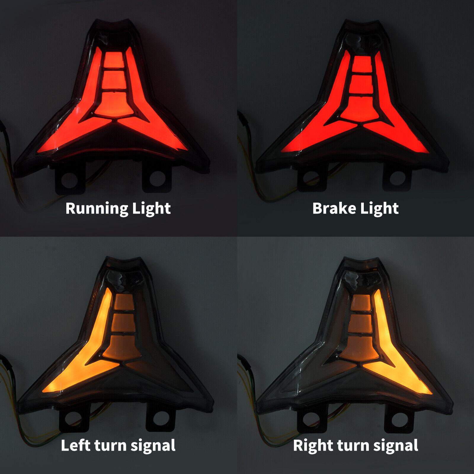 For 2019-2024 2025 ZX6R ZX10R ZX4R Ninj400 Integrated LED Tail